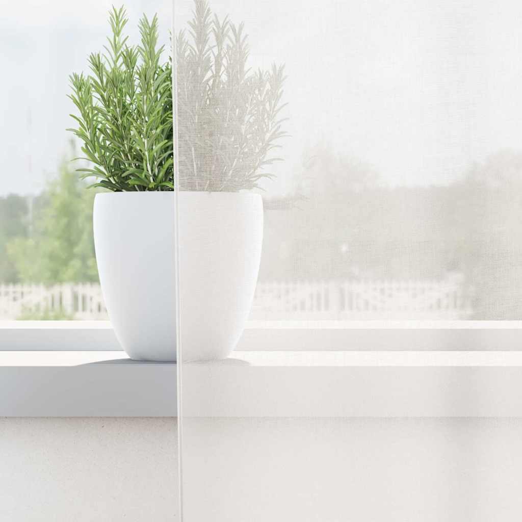 vidaXL Perdele Voile cu Bucle 2 buc Alb 140x225 cm