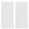 vidaXL Aasadega Voile kardinad 2 tk valge 140x245 cm