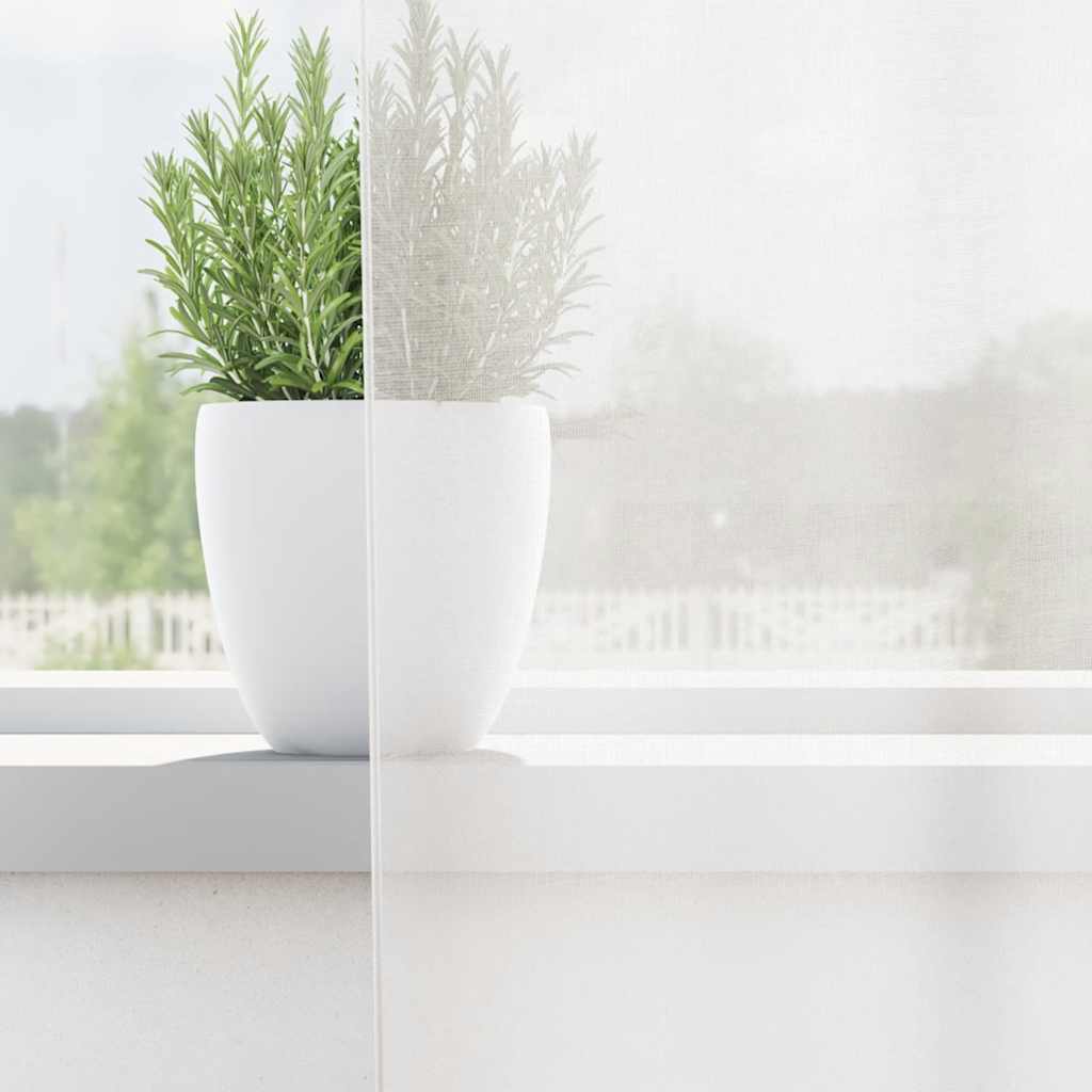 vidaXL Gordijnen met lussen 2 st 140x260 cm wit afbeelding