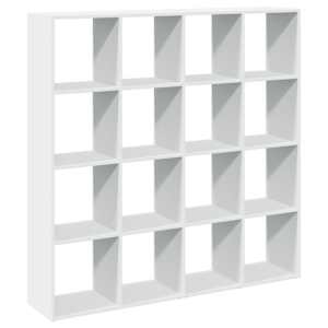 vidaXL raamaturiiul, valge, 137,5x29x137,5 cm, tehispuit