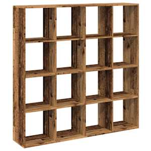 Knihovna old wood 137,5 x 29 x 137,5 cm kompozitní dřevo - obrázek 7