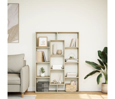 vidaXL Boekenkast 102x29x143 cm bewerkt hout sonoma eikenkleurig