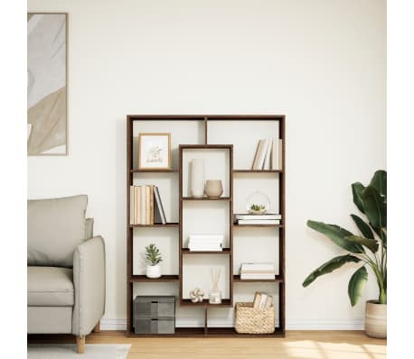 vidaXL Knižnica hned&yacute; dub 102x29x143 cm kompozitn&eacute; drevo