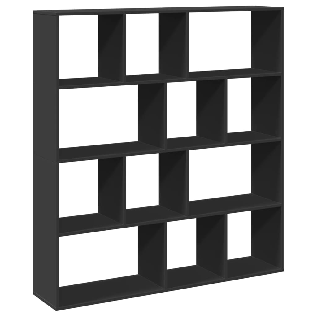 vidaXL Knihovna černá 132 x 29 x 141,5 cm kompozitní dřevo