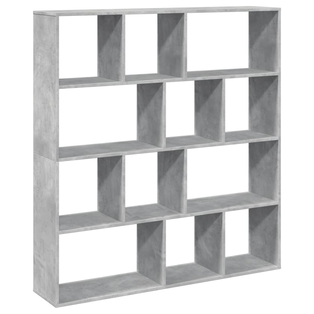 vidaXL Knihovna betonově šedá 132 x 29 x 141,5 cm kompozitní dřevo