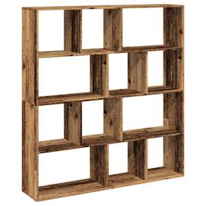 Knihovna old wood 132 x 29 x 141,5 cm kompozitní dřevo - obrázek 2