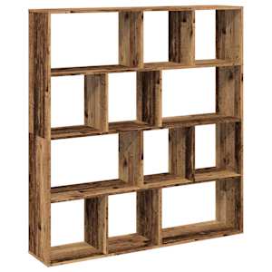 Knihovna old wood 132 x 29 x 141,5 cm kompozitní dřevo - obrázek 7