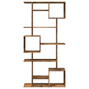 Knihovna old wood 92 x 29 x 188 cm kompozitní dřevo - obrázek 5