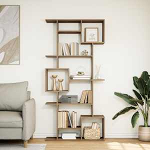 Knjižna omara artisian hrast 92x29x188 cm inženirski les