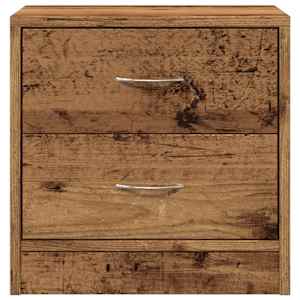 Noční stolek old wood 40 x 30 x 40 cm kompozitní dřevo - obrázek 4