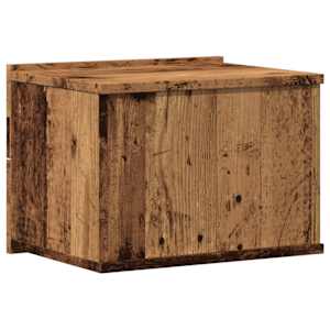 Nástěnné noční stolky 2 ks old wood 40 x 32 x 30 cm - obrázek 8