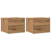 vidaXL Seinale kinnitatavad &ouml;&ouml;kapid 2 tk Artisan Oak 40x32x30 cm
