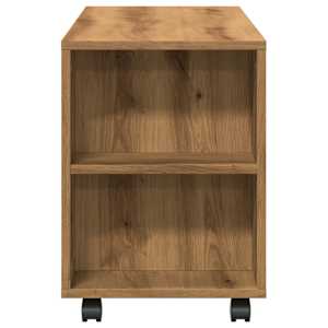 TV skříňka na kolečkách dub artisan 102 x 34,5 x 43 cm kompozit - obrázek 6