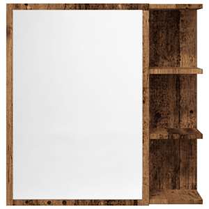 Koupelnová skříňka zrcadlo old wood 62,5x20,5x64 cm kompozit - obrázek 4
