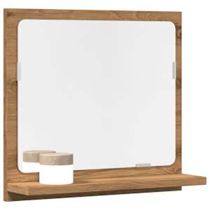 Koupelnová skříňka se zrcadlem dub artisan 40x11x37 cm kompozit - obrázek 1