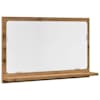 vidaXL vannitoa peegelkapp Artisan tamm 60x11x37 cm ehituspuit