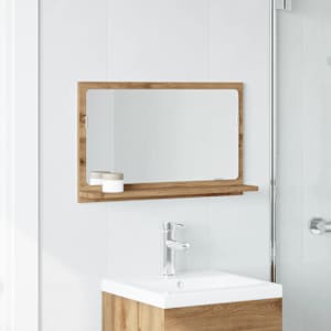 Koupelnová skříňka se zrcadlem dub artisan 60x11x37 cm kompozit - obrázek 3