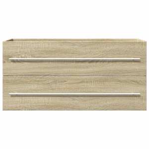 Skříňka pod umyvadlo dub sonoma 100 x 38,5 x 48 cm dřevotříska - obrázek 4