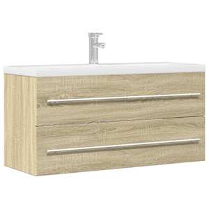 Skříňka pod umyvadlo dub sonoma 100 x 38,5 x 48 cm dřevotříska - obrázek 1