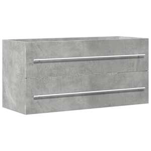 Skříňka pod umyvadlo betonově šedá 100x38,5x48 cm dřevotříska - obrázek 2