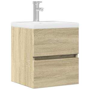 Omarica za umivalnik sonoma hrast 41x38,5x45 cm inženirski les