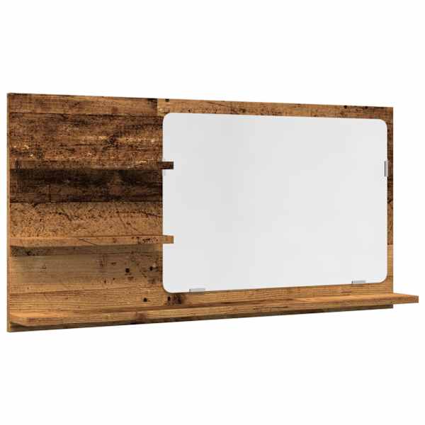 vidaXL vannitoa peegelkapp vana puit 90x11x45 cm tehniline puit