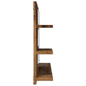 Koupelnová skříňka se zrcadlem old wood 90x11x45 cm kompozit - obrázek 5