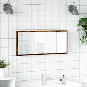 Koupelnové zrcadlo s LED kouřový dub 100 x 8,5 x 37 cm kompozit - obrázek 4