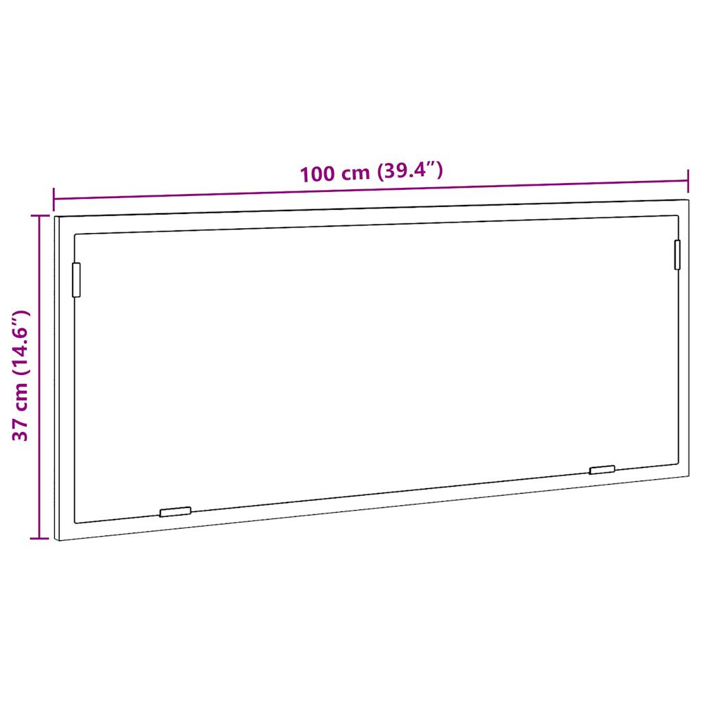 Koupelnové zrcadlo s LED šedé sonoma 100 x 8,5 x 37 cm kompozit - obrázek 14