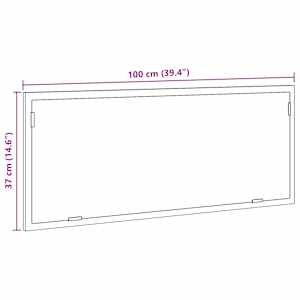 Koupelnové zrcadlo s LED šedé sonoma 100 x 8,5 x 37 cm kompozit - obrázek 14