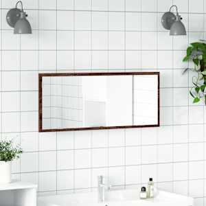Koupelnové zrcadlo s LED hnědý dub 100 x 8,5 x 37 cm kompozit - obrázek 4
