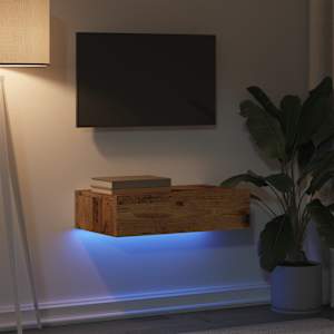 TV skříňka s LED osvětlením old wood 60 x 35 x 15,5 cm - obrázek 4