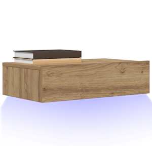 TV skříňka s LED osvětlením dub artisan 60 x 35 x 15,5 cm - obrázek 5