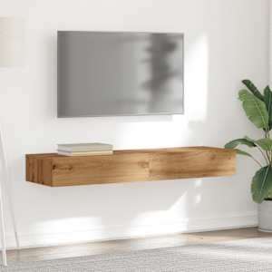 TV skříňky s LED osvětlením 2 ks dub artisan 60 x 35 x 15,5 cm - obrázek 5