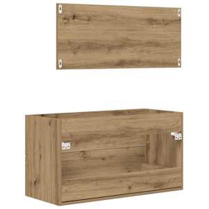 2dílná koupelnová sestava dub artisan kompozitní dřevo - obrázek 7