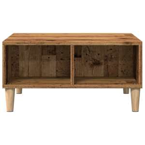 Konferenční stolek old wood 60 x 60 x 30 cm kompozitní dřevo - obrázek 4