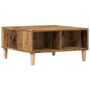 Konferenční stolek old wood 60 x 60 x 30 cm kompozitní dřevo - obrázek 6