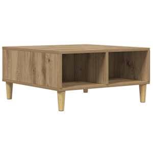 Konferenční stolek dub artisan 60 x 60 x 30 cm kompozitní dřevo - obrázek 6