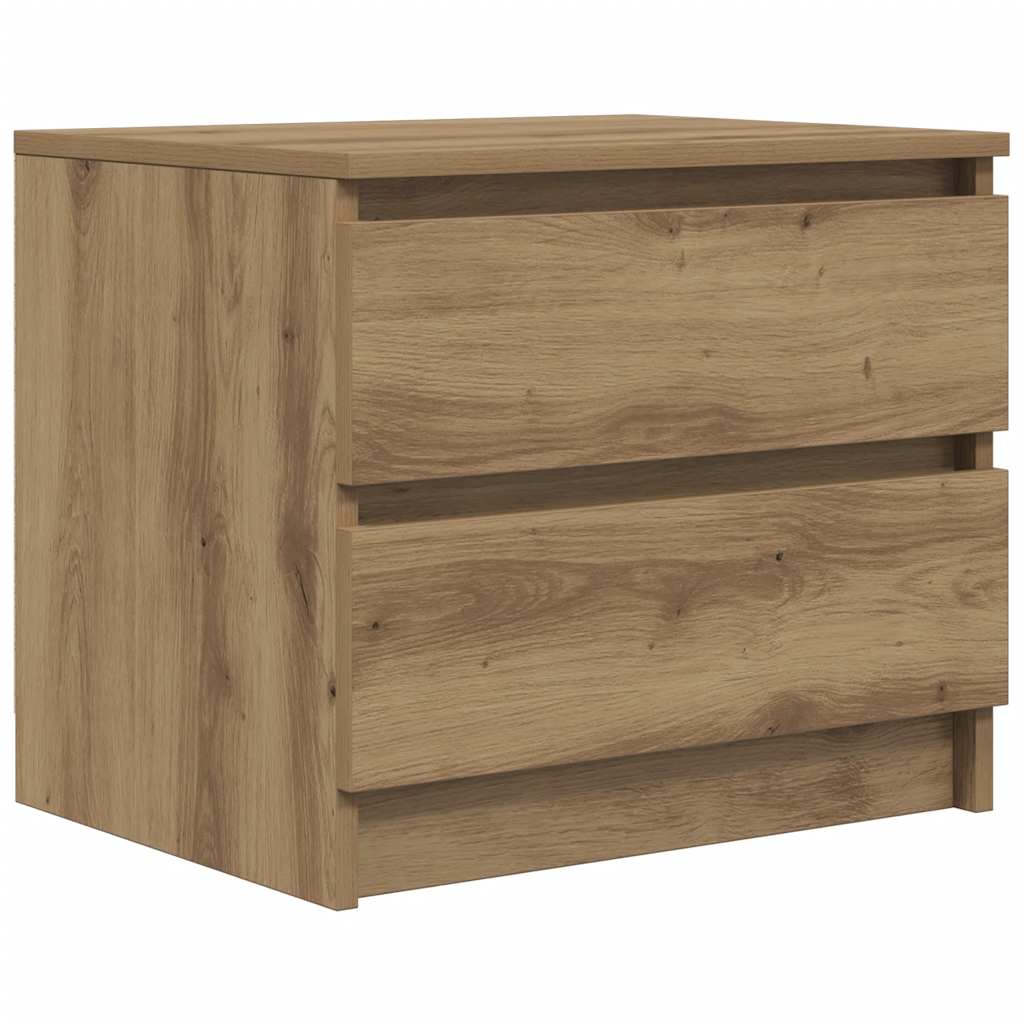 vidaXL Noční stolek dub artisan 50 x 40 x 43,5 cm kompozitní dřevo