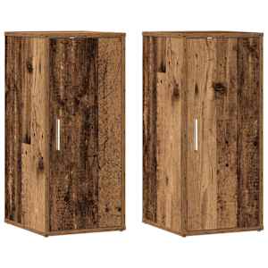 vidaXL kingakapid 2 tk vana puit 32x35x70 cm tehispuit