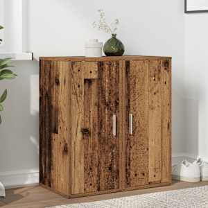 Omarica za umivalnik 2 kosa starinski les 32x35x70 cm inž. les