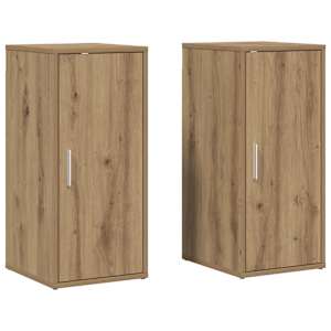 vidaXL kingakapid 2 tk Artisan Oak 32x35x70 cm Engineered Wood