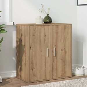 Omarica za čevlje 2 kosa artisan hrast 32x35x70 cm inž. les