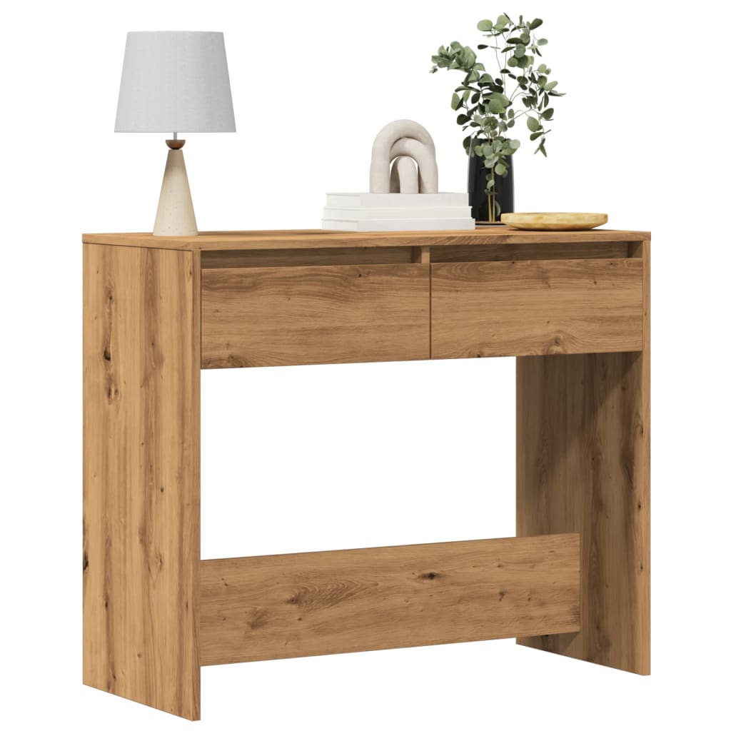 vidaXL Konsolentisch Artisan-Eiche 89x41x76,5 cm Holzwerkstoff