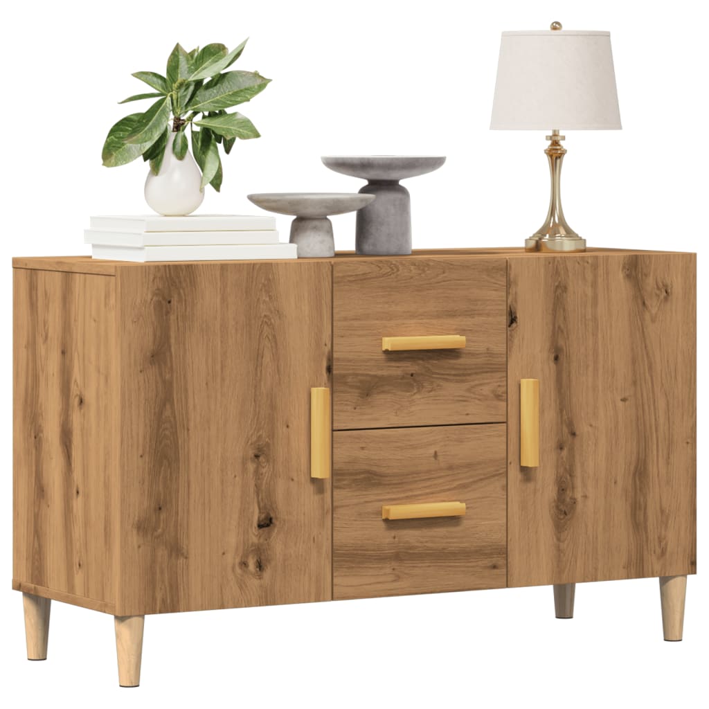 Sideboard Artisan-Eiche 100x36x60 cm Holzwerkstoff