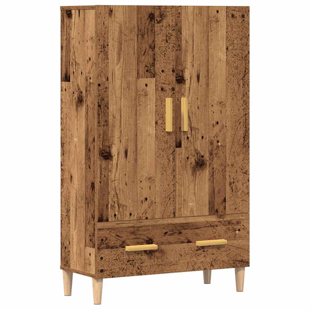 vidaXL Highboard old wood 70 x 31 x 115 cm kompozitní dřevo