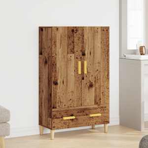 Highboard old wood 70 x 31 x 115 cm kompozitní dřevo - obrázek 2
