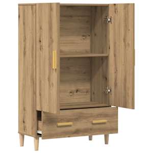 Komoda dub artisan 70 x 31 x 115 cm kompozitní dřevo - obrázek 4