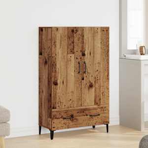 Highboard old wood 70 x 31 x 115 cm kompozitní dřevo - obrázek 2