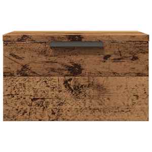 Nástěnné noční stolky 2 ks old wood 34 x 30 x 20 cm - obrázek 4